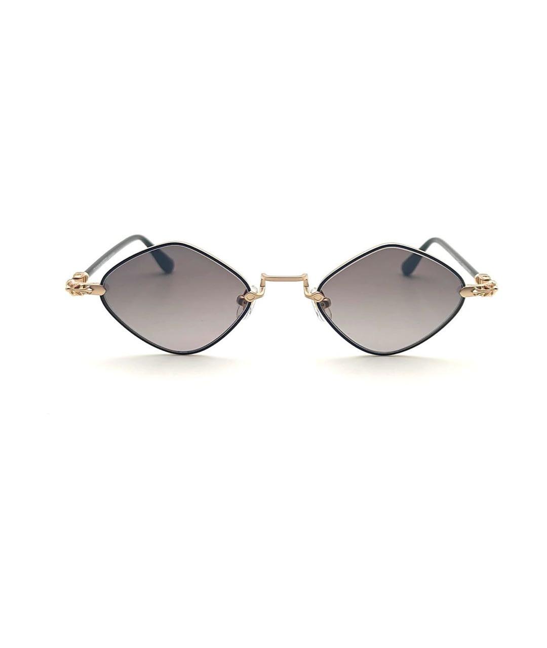 CHROME HEARTS Черные металлические солнцезащитные очки, фото 2