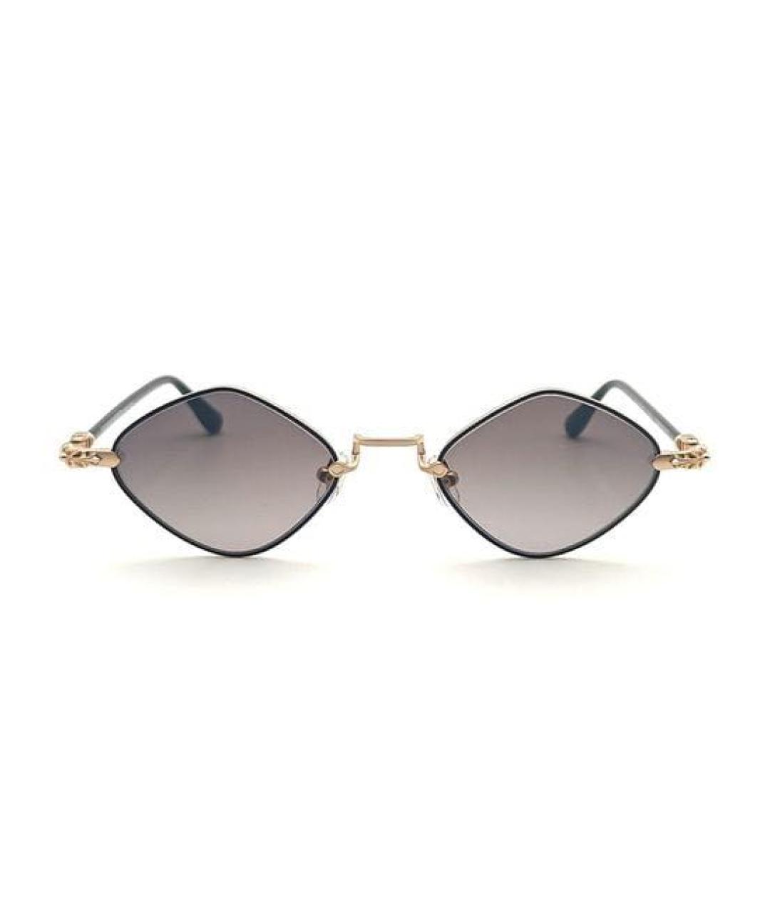 CHROME HEARTS Черные металлические солнцезащитные очки, фото 3