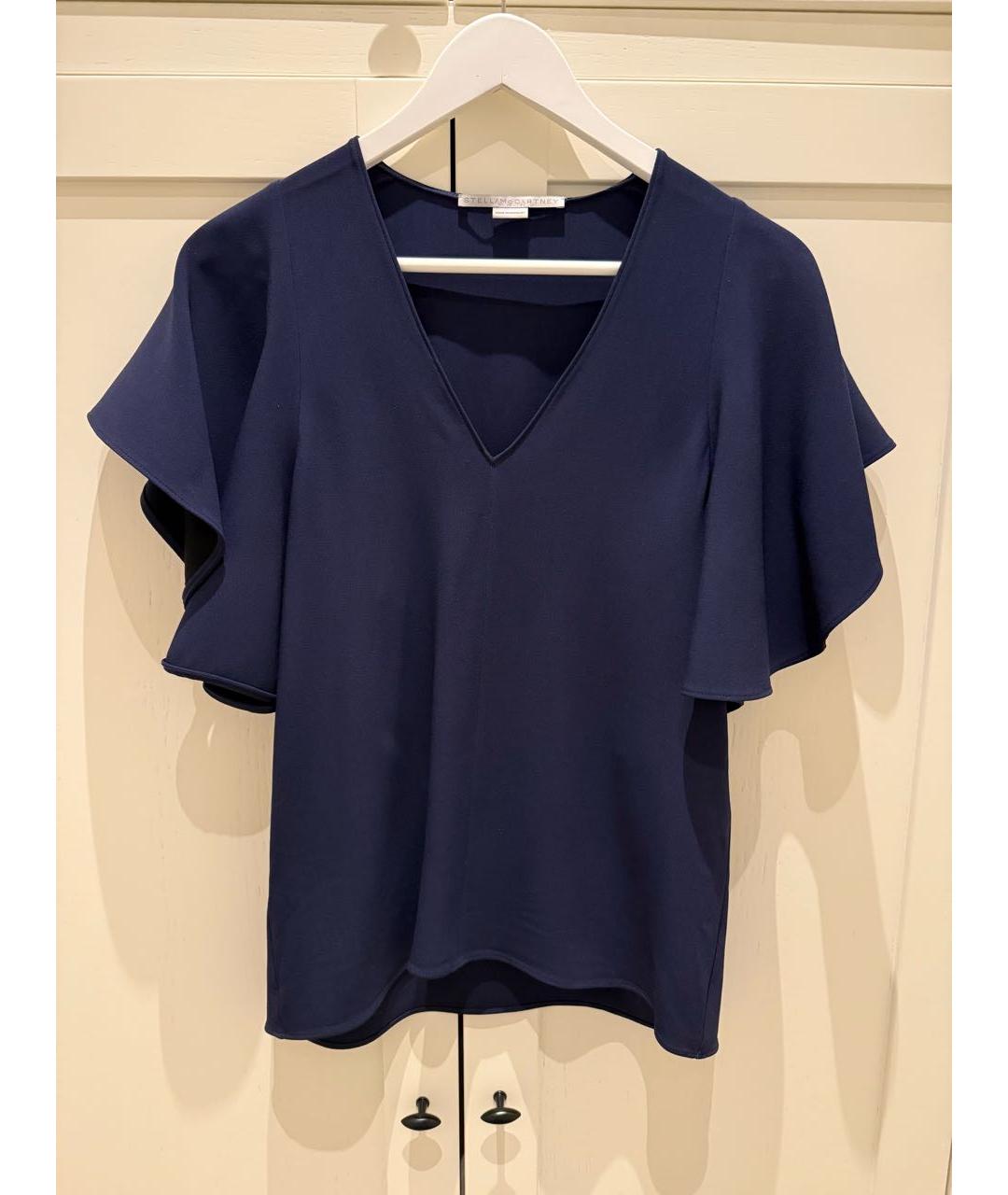 STELLA MCCARTNEY Темно-синий вискозный костюм с брюками, фото 7