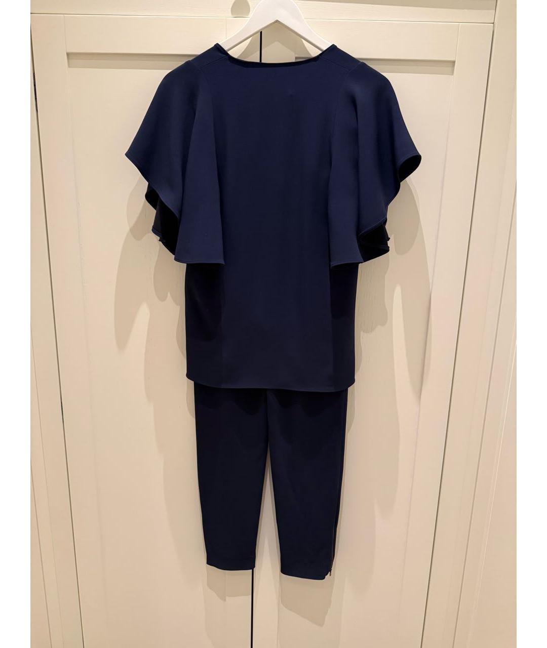 STELLA MCCARTNEY Темно-синий вискозный костюм с брюками, фото 4