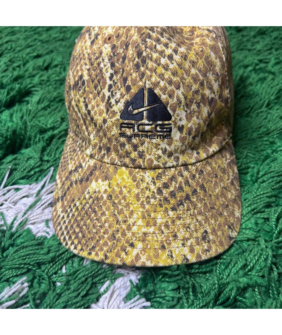 SUPREME Горчичная хлопковая кепка/бейсболка, фото 3