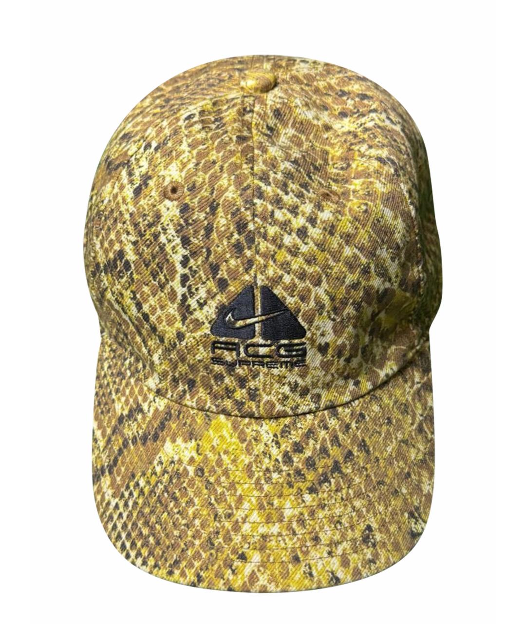 SUPREME Горчичная хлопковая кепка/бейсболка, фото 1