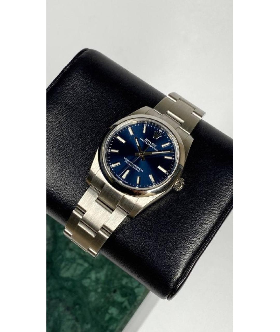ROLEX Синие металлические часы, фото 3