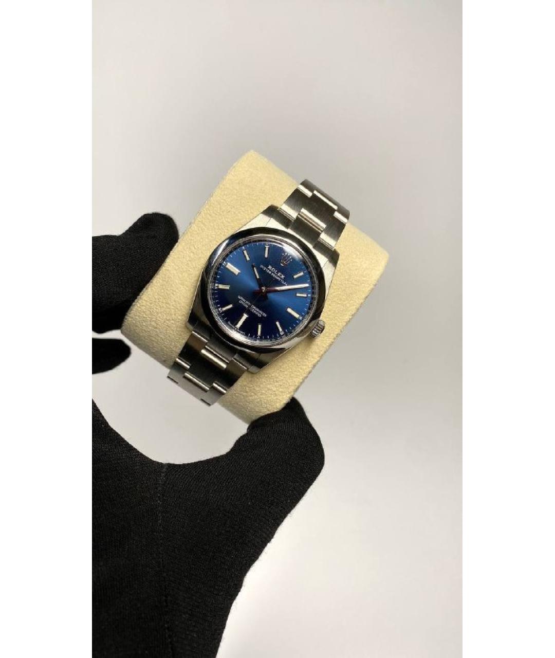 ROLEX Синие металлические часы, фото 2