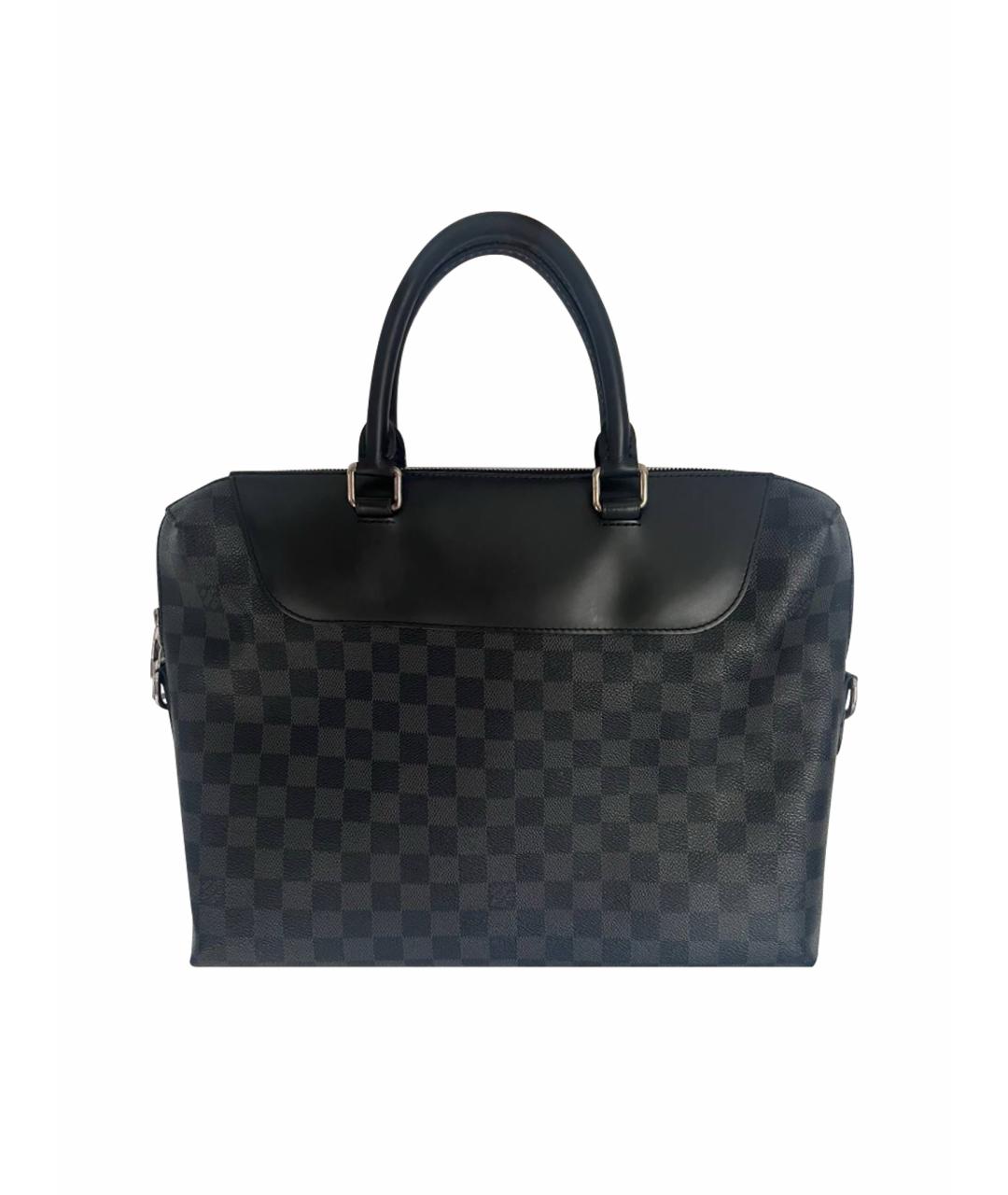 LOUIS VUITTON Серый кожаный портфель, фото 1
