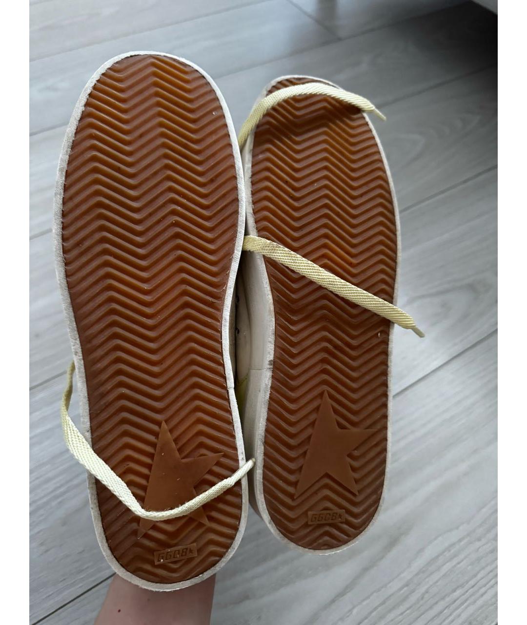 GOLDEN GOOSE DELUXE BRAND Белые кожаные кеды, фото 8