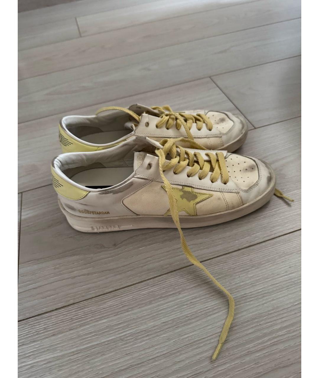 GOLDEN GOOSE DELUXE BRAND Белые кожаные кеды, фото 9