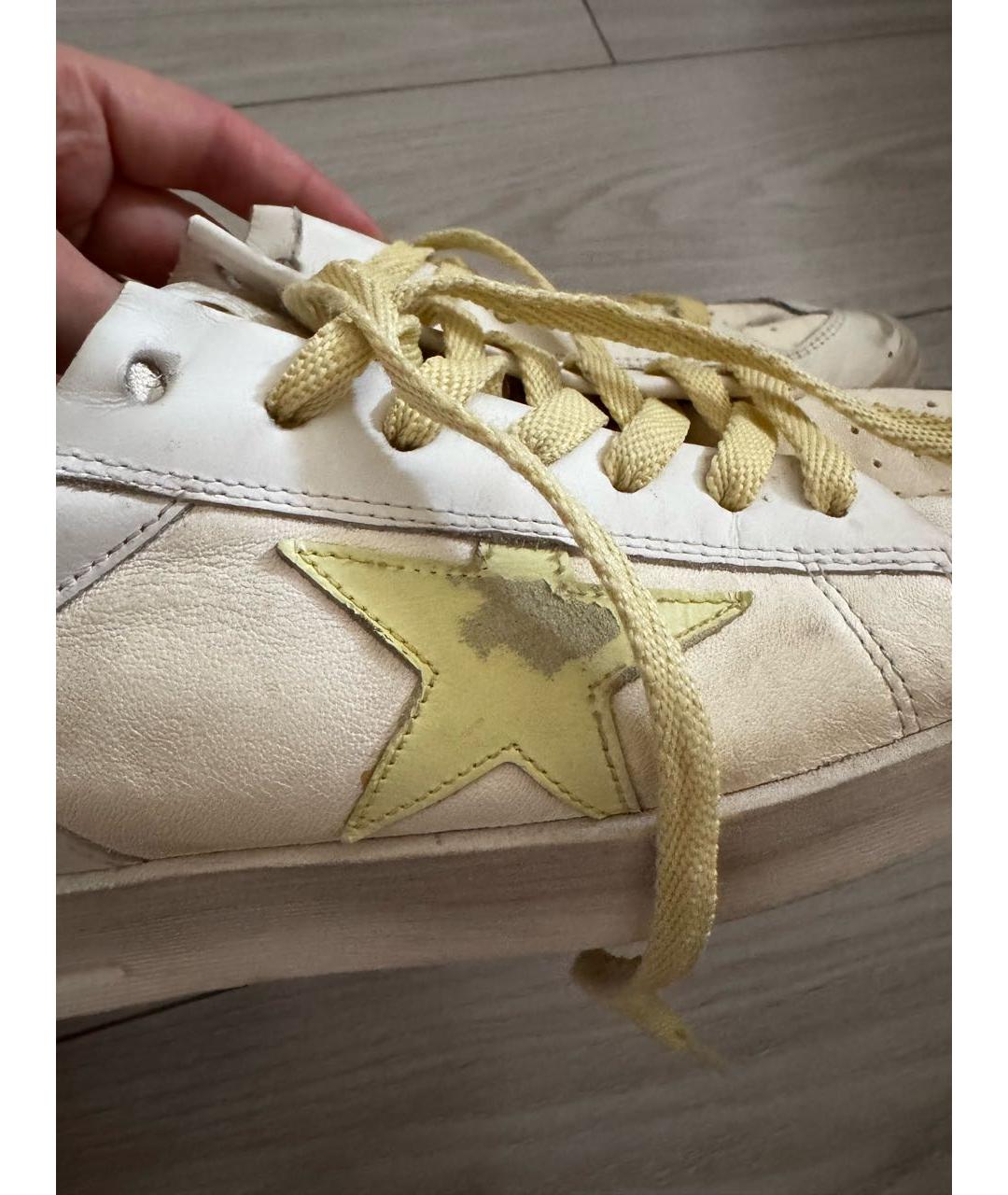 GOLDEN GOOSE DELUXE BRAND Белые кожаные кеды, фото 6