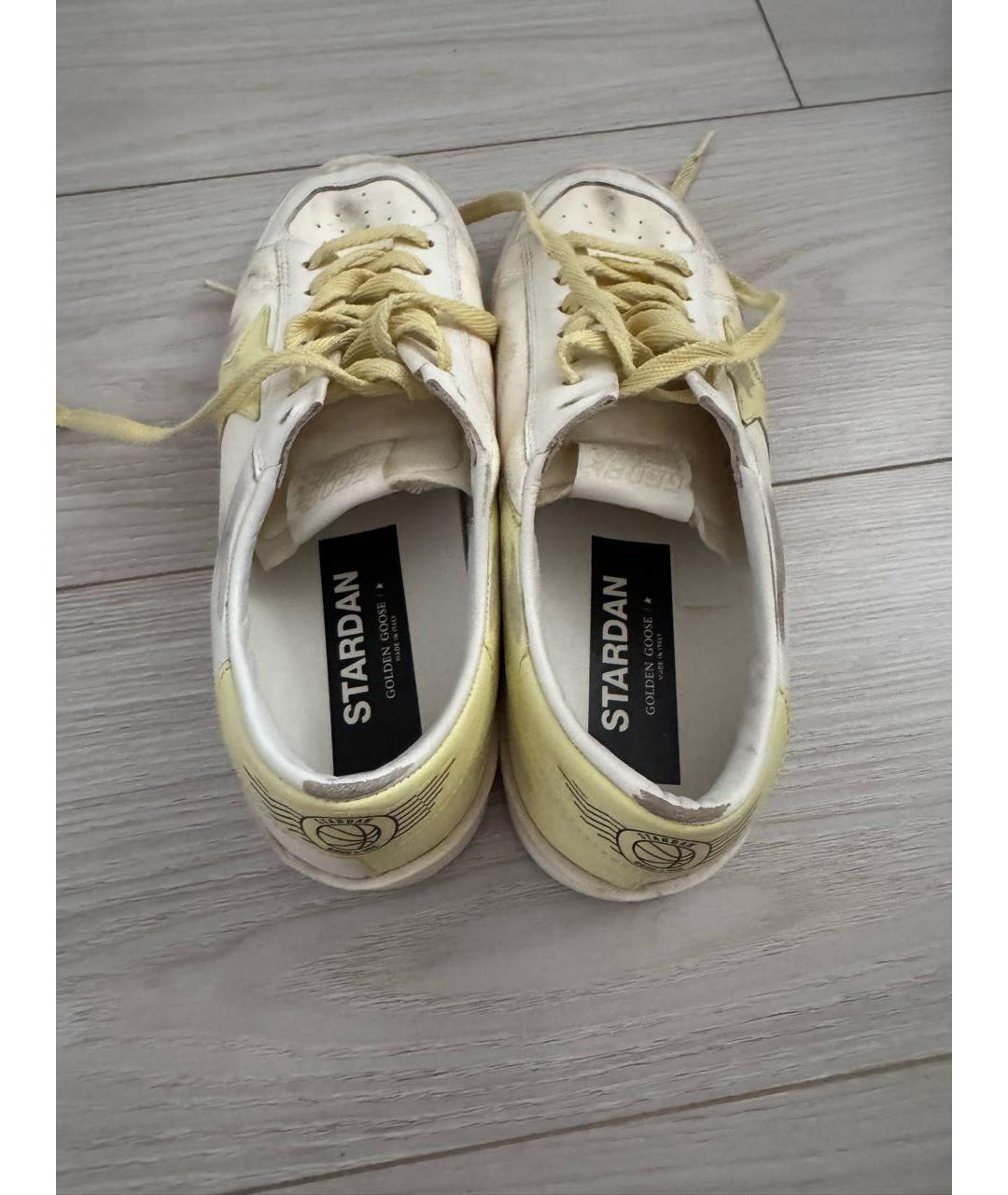 GOLDEN GOOSE DELUXE BRAND Белые кожаные кеды, фото 4