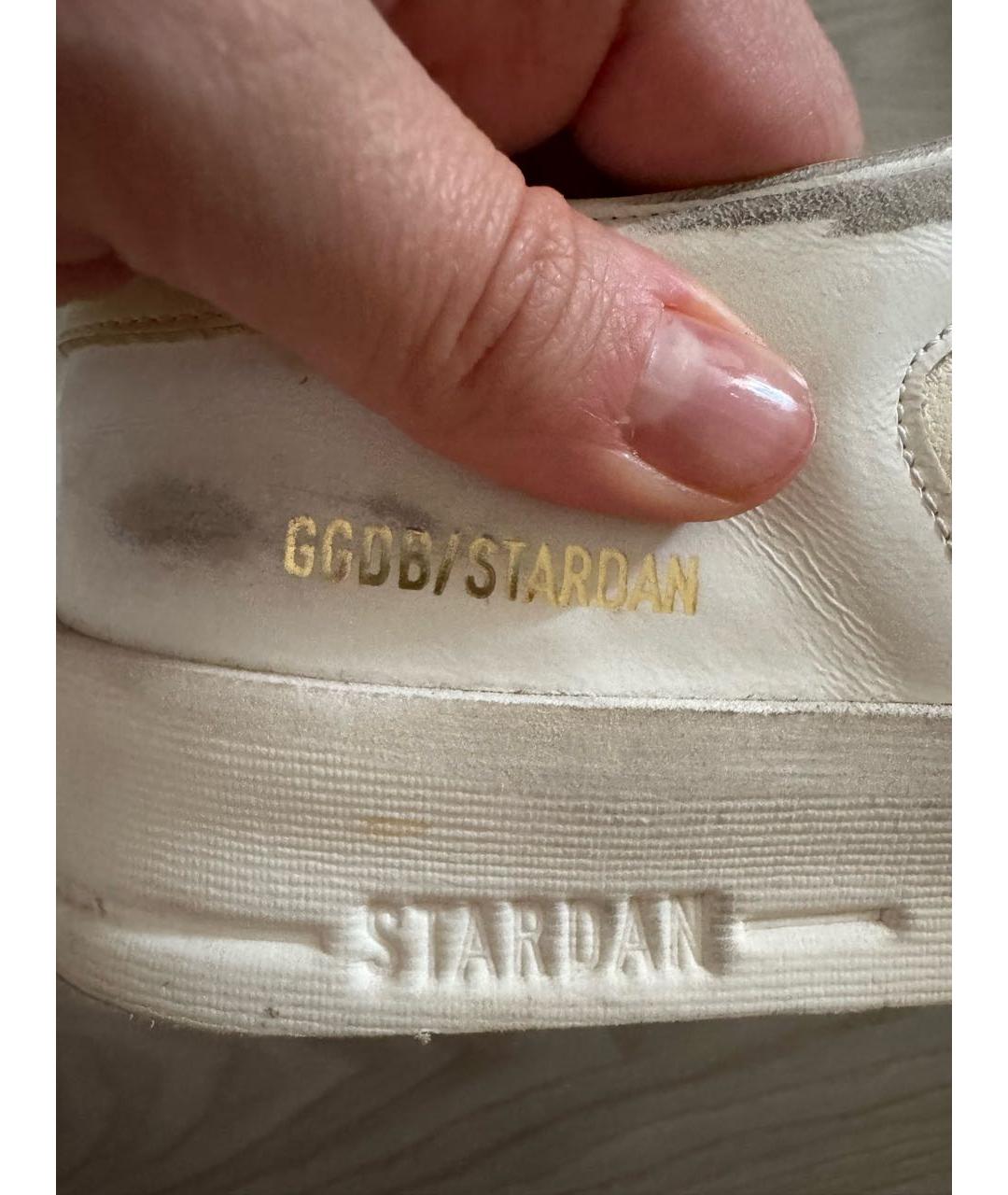 GOLDEN GOOSE DELUXE BRAND Белые кожаные кеды, фото 5