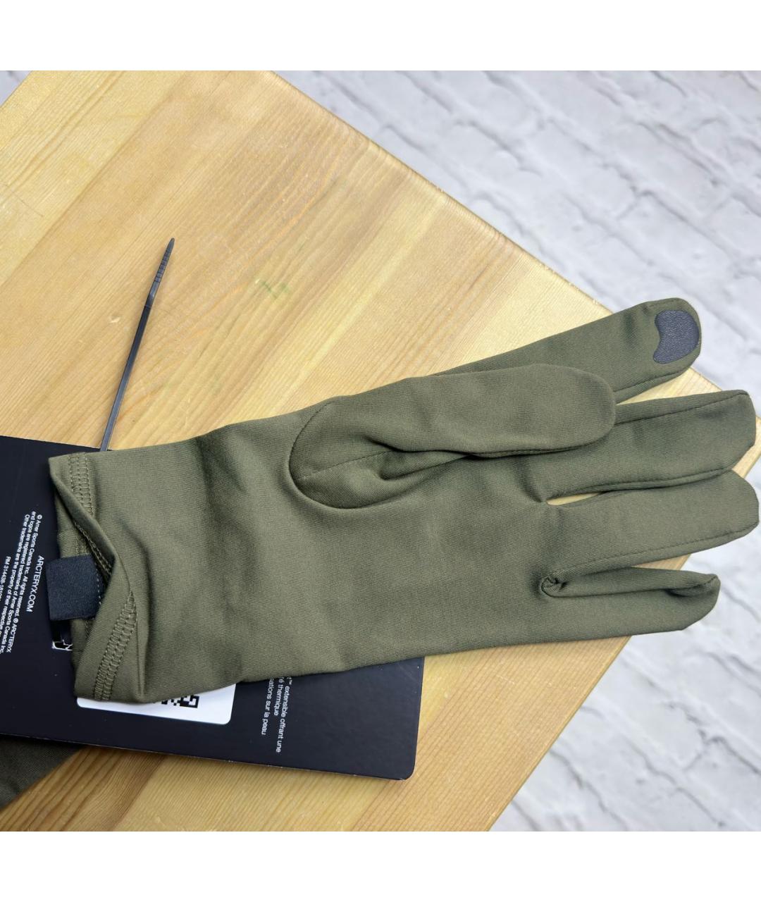 ARCTERYX Зеленые синтетические перчатки, фото 3