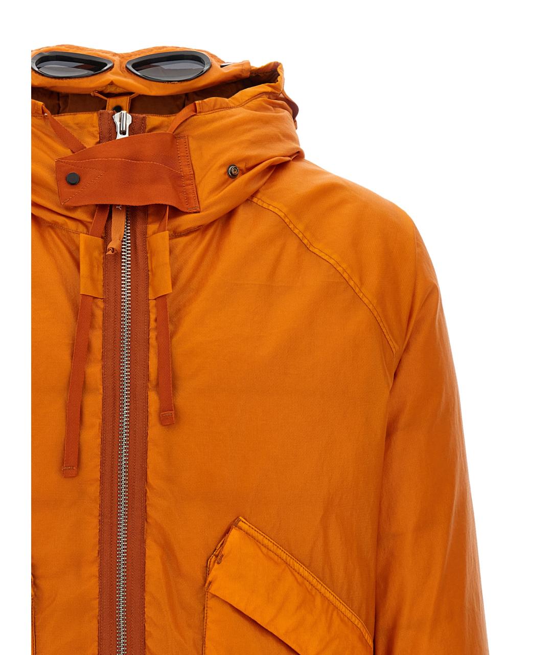 CP COMPANY Оранжевый полиамидовый пуховик, фото 3
