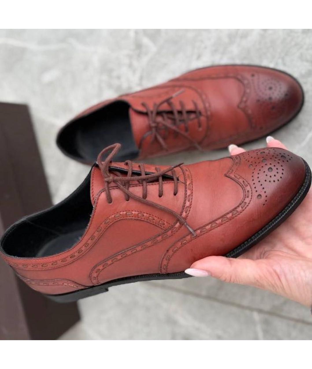 BOTTEGA VENETA Кожаные брогги и оксфорды, фото 7