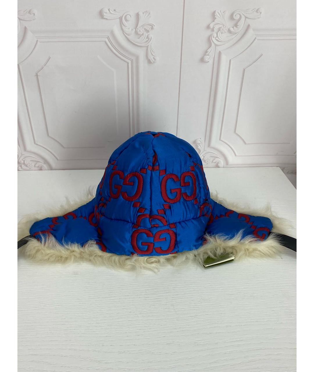 GUCCI Синяя шапка, фото 2