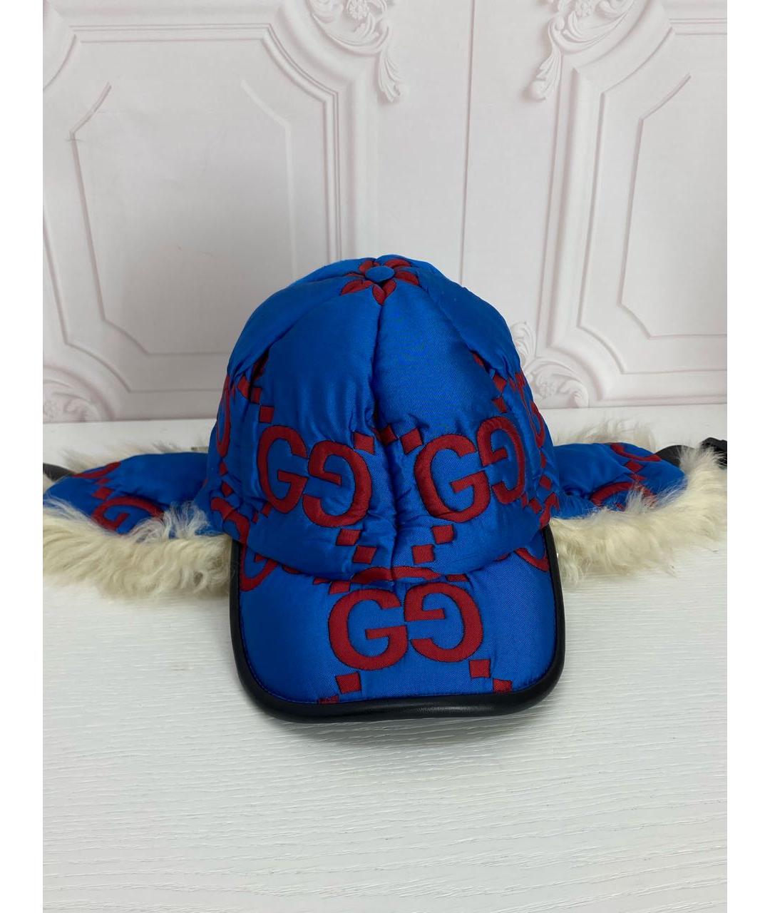 GUCCI Синяя шапка, фото 8