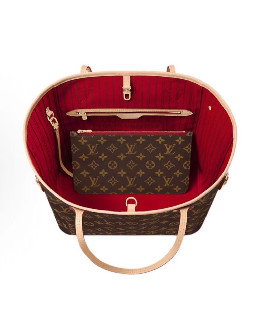 LOUIS VUITTON Коричневая сумка тоут, фото 4