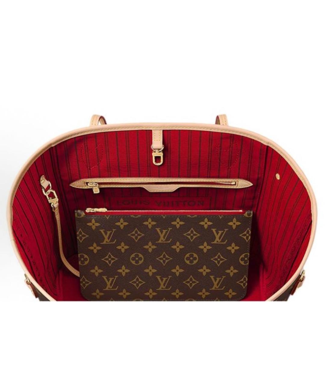 LOUIS VUITTON Коричневая сумка тоут, фото 7