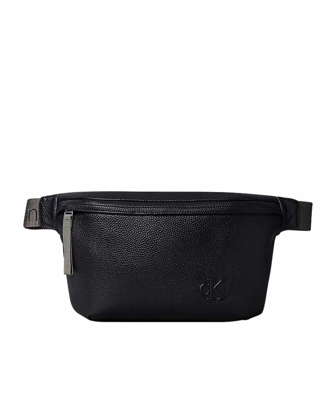 CALVIN KLEIN Черная поясная сумка из искусственной кожи, фото 1