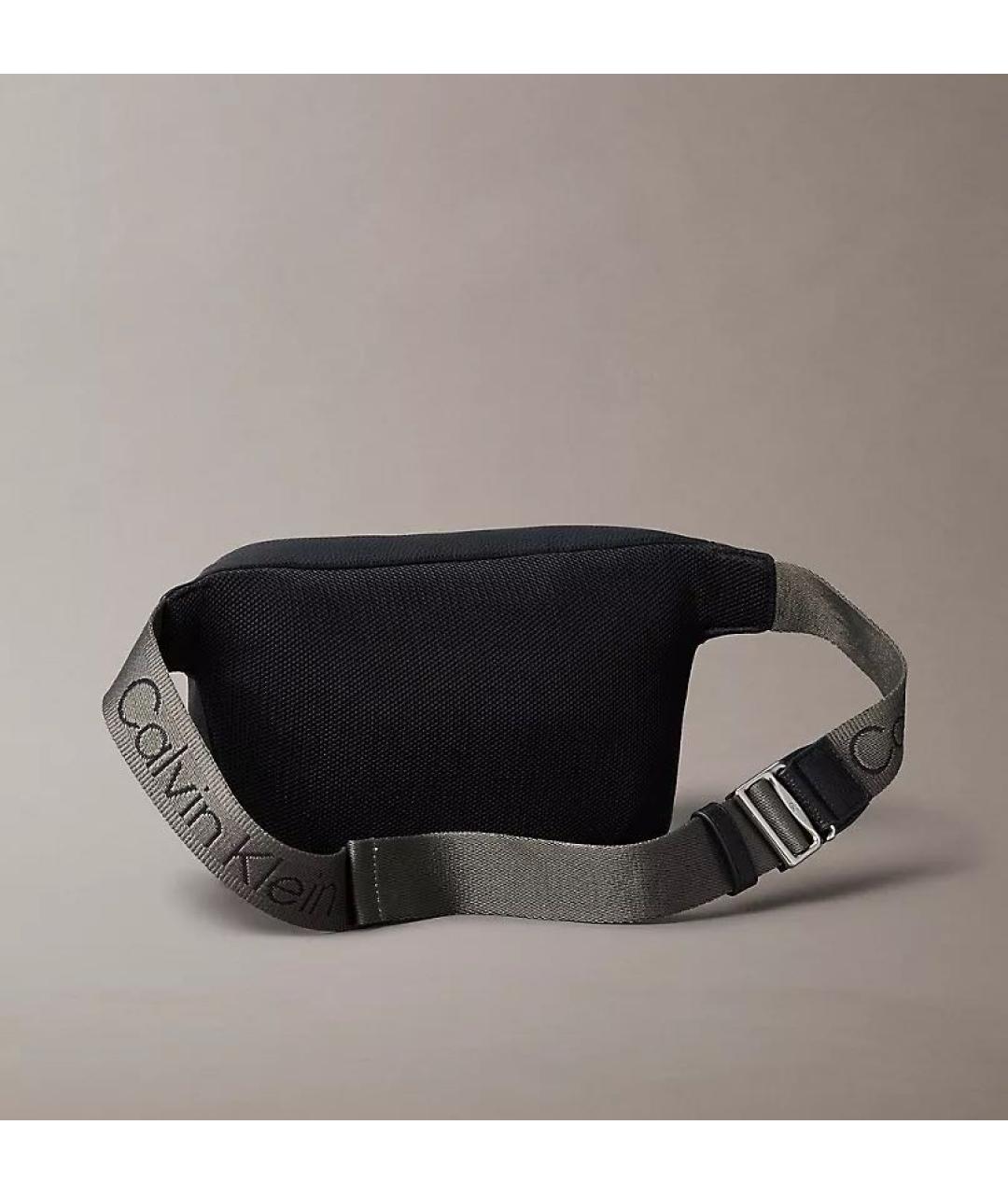 CALVIN KLEIN Черная поясная сумка из искусственной кожи, фото 2