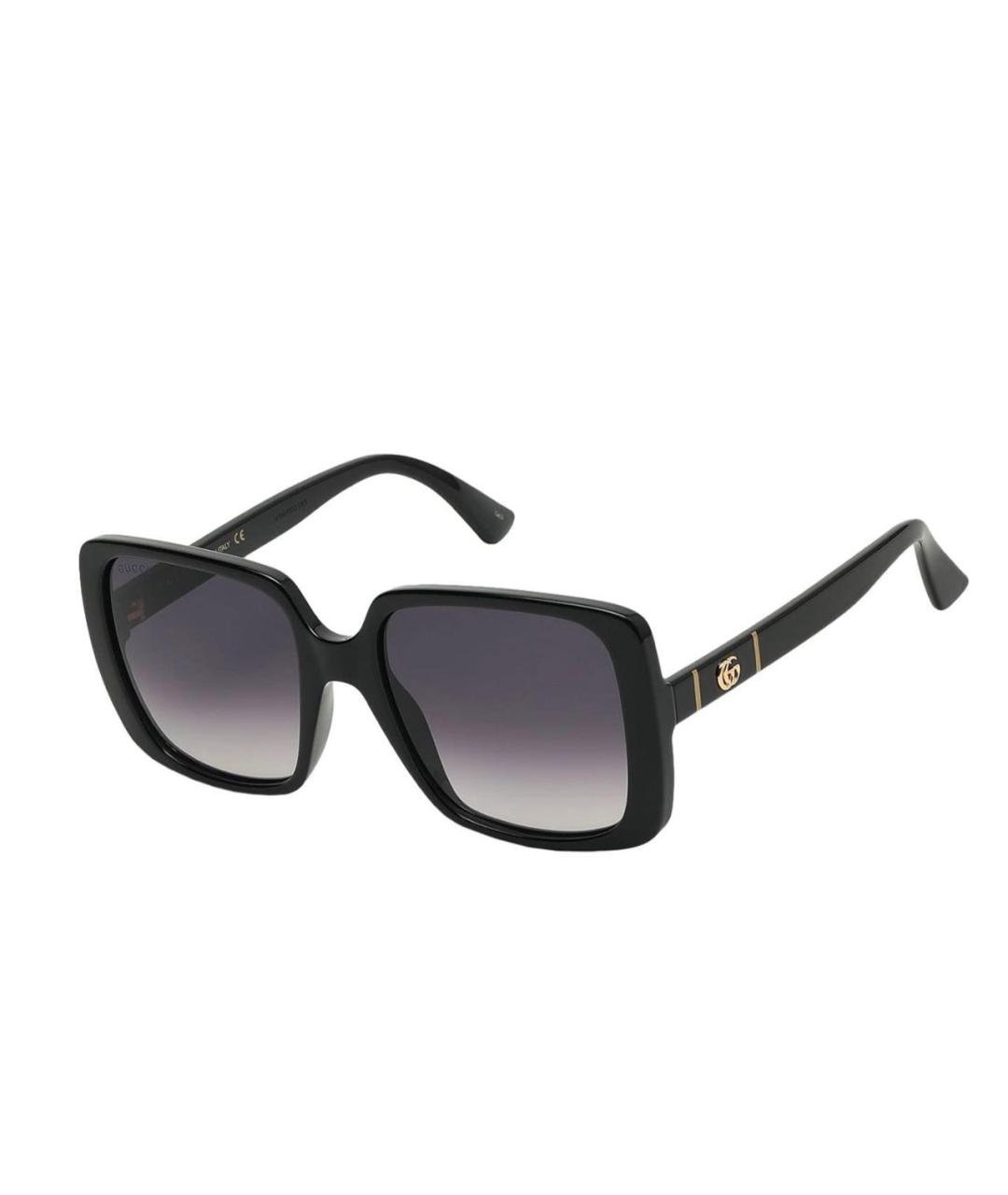 GUCCI Черные пластиковые солнцезащитные очки, фото 1