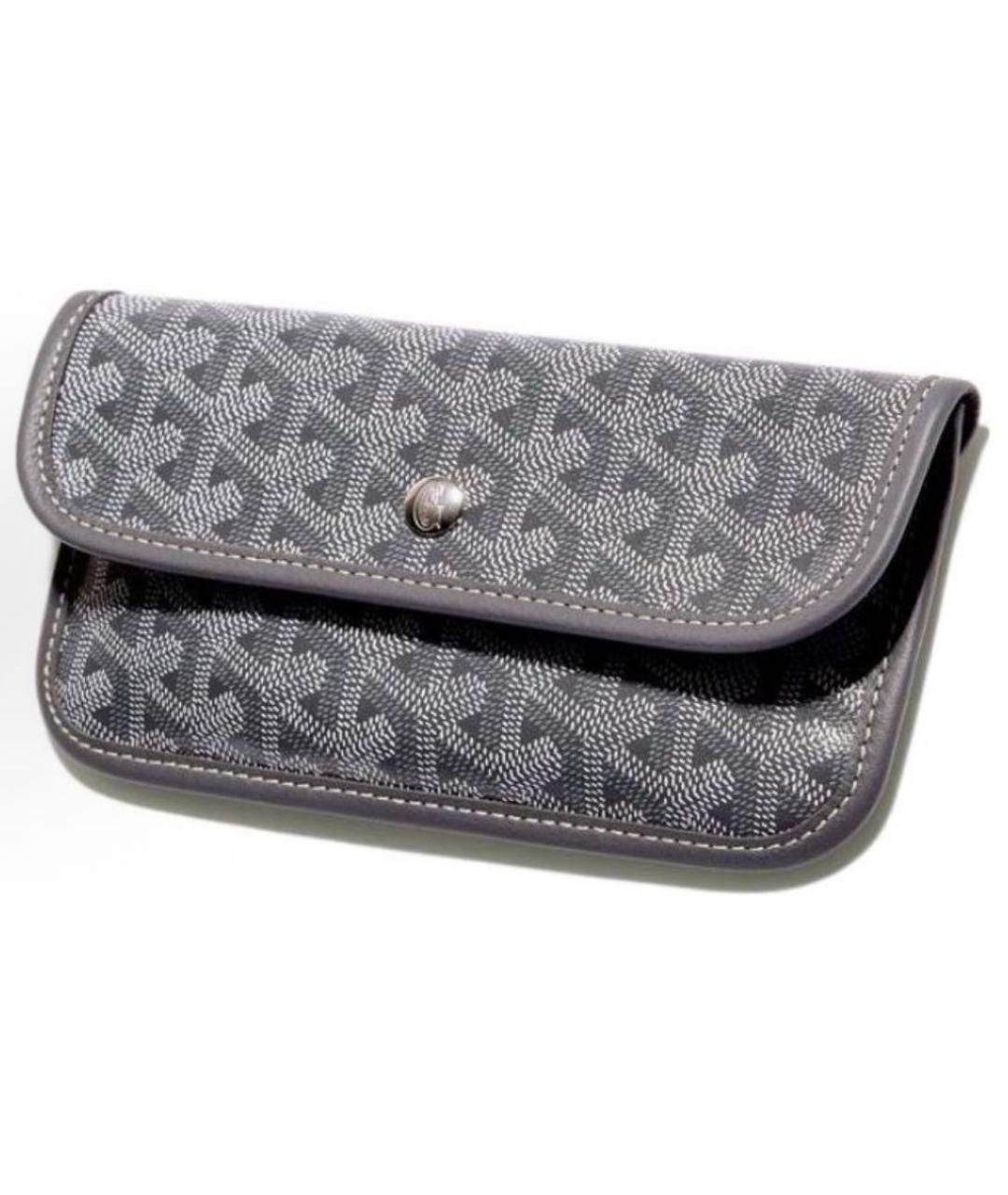 GOYARD Серая кожаная сумка тоут, фото 5