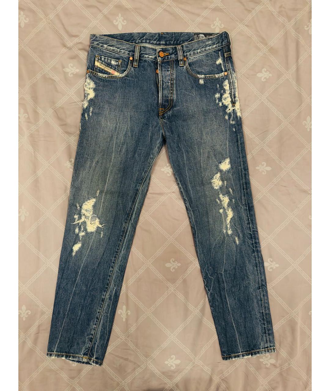 DIESEL Темно-синие хлопковые джинсы скинни, фото 5