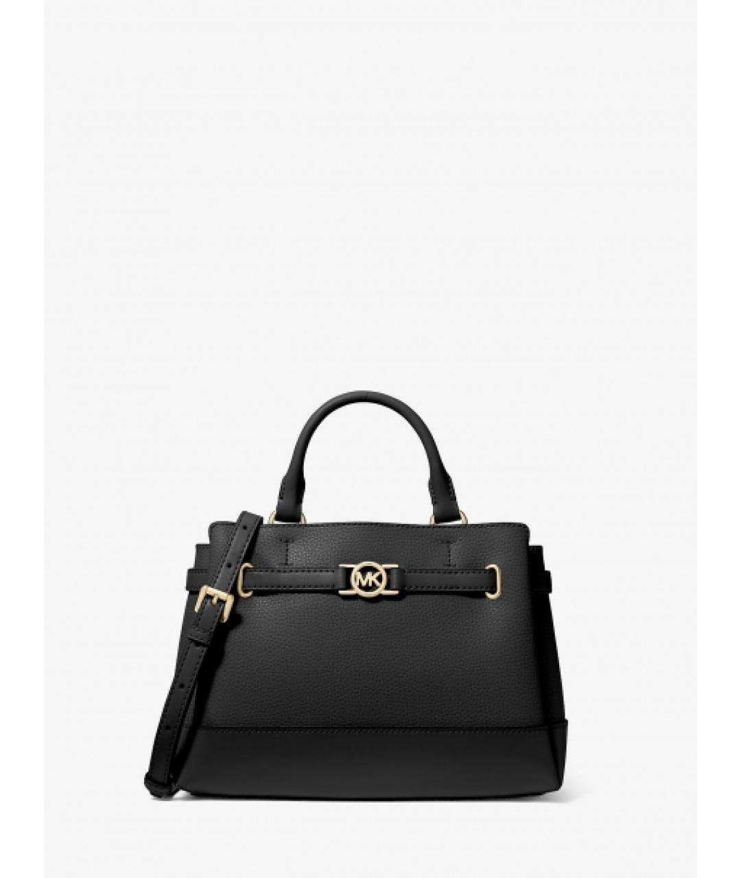 MICHAEL KORS Черная кожаная сумка с короткими ручками, фото 8
