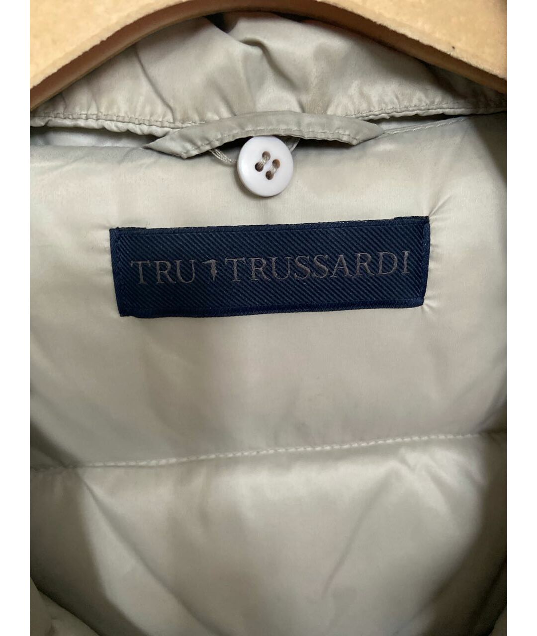TRUSSARDI Бежевая полиамидовая куртка, фото 3
