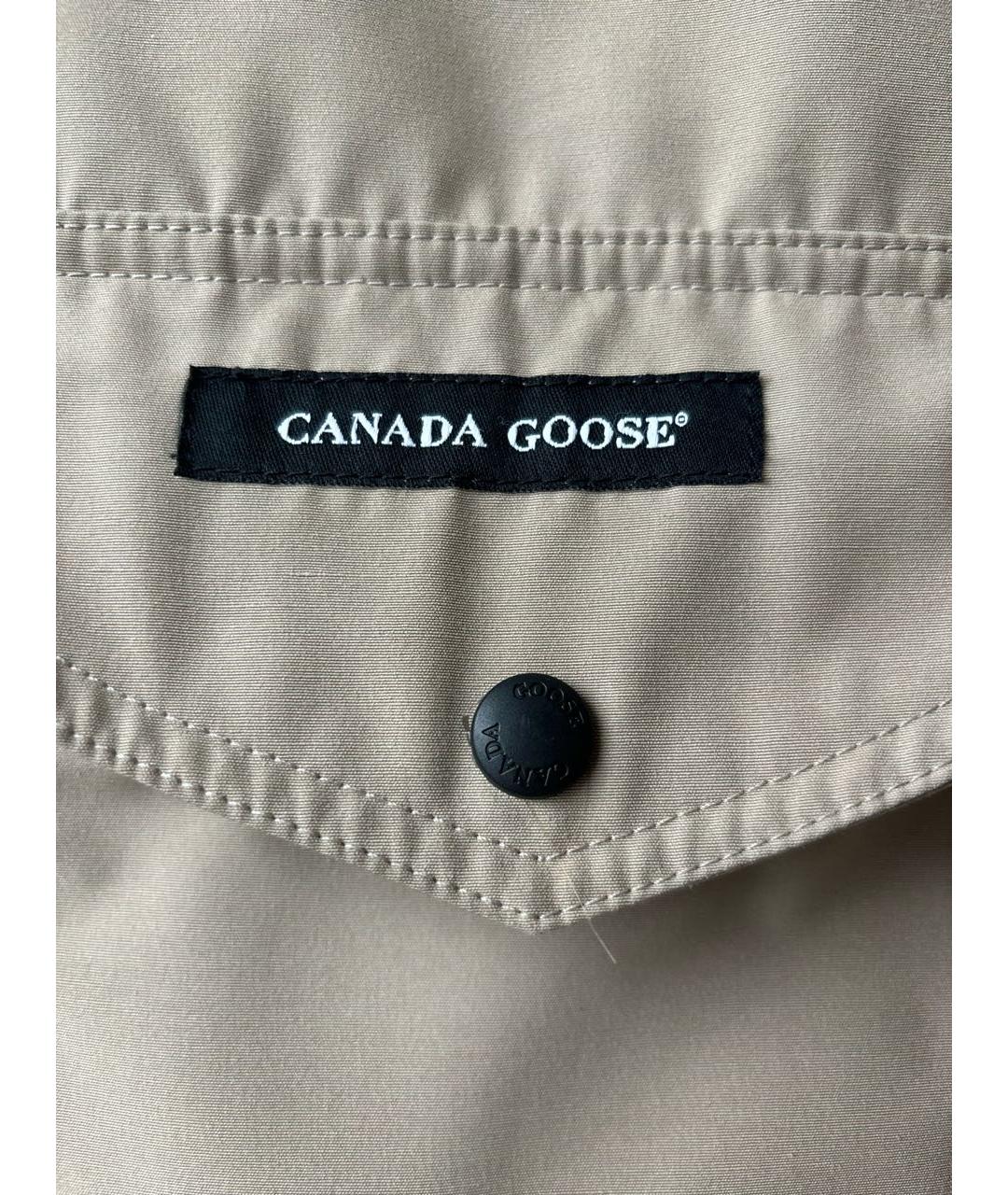 CANADA GOOSE Бежевая полиэстеровая парка, фото 6