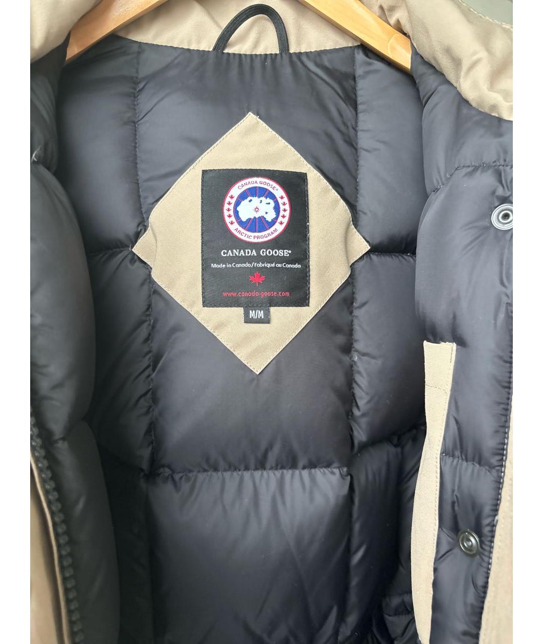 CANADA GOOSE Бежевая полиэстеровая парка, фото 3