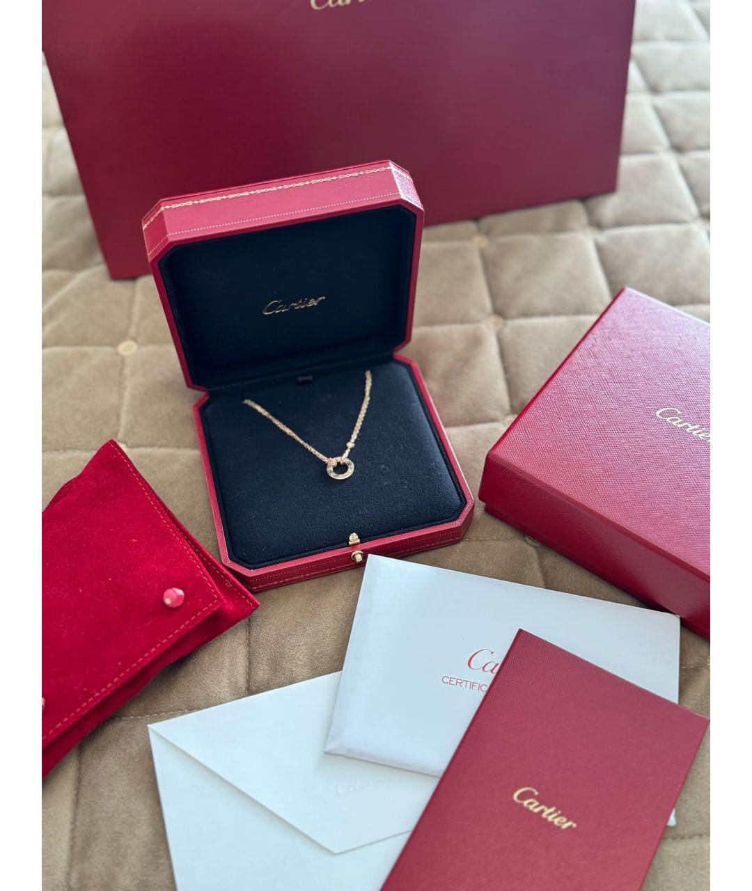 CARTIER Розовое колье из розового золота, фото 3