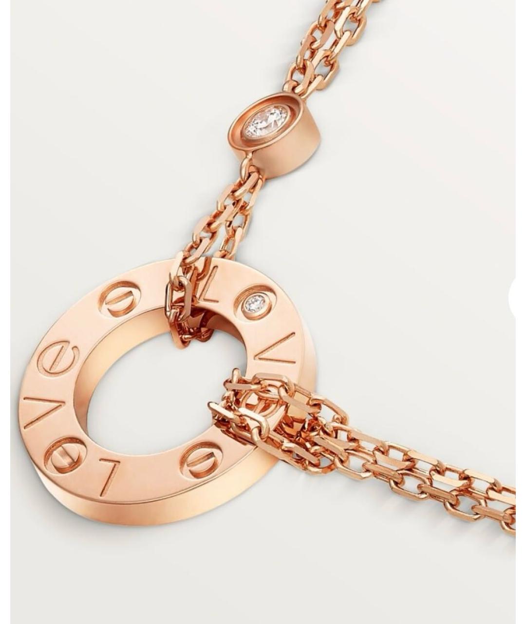CARTIER Розовое колье из розового золота, фото 5