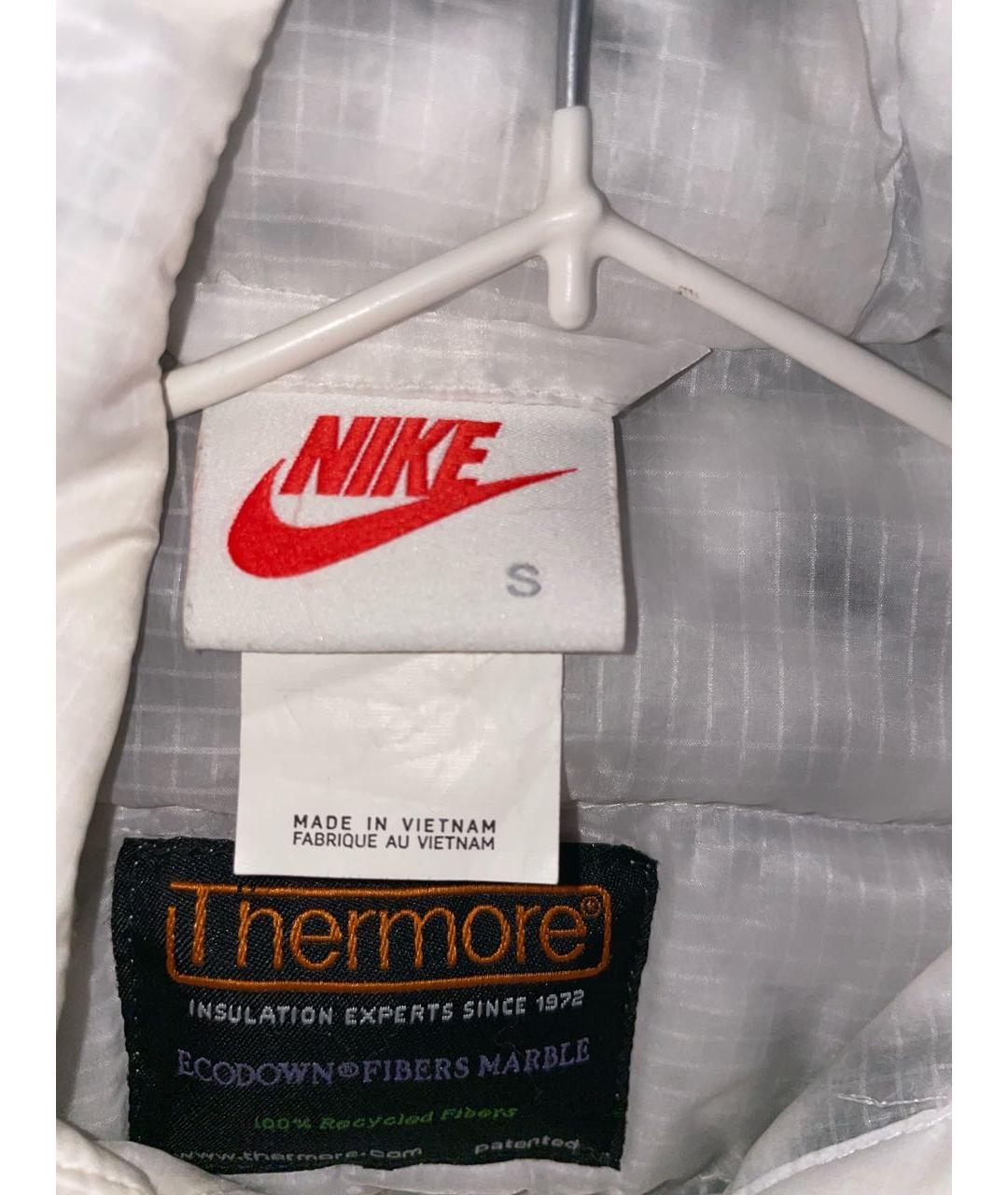 NIKE Белая полиамидовая куртка, фото 3