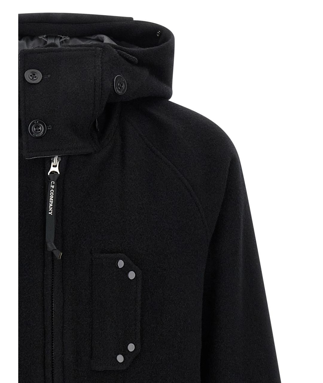 CP COMPANY Черная шерстяная куртка, фото 3