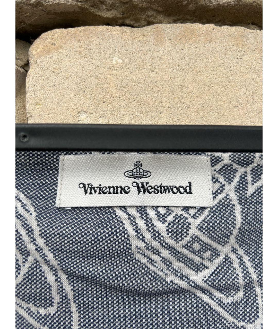 VIVIENNE WESTWOOD Голубая хлопковая блузы, фото 3