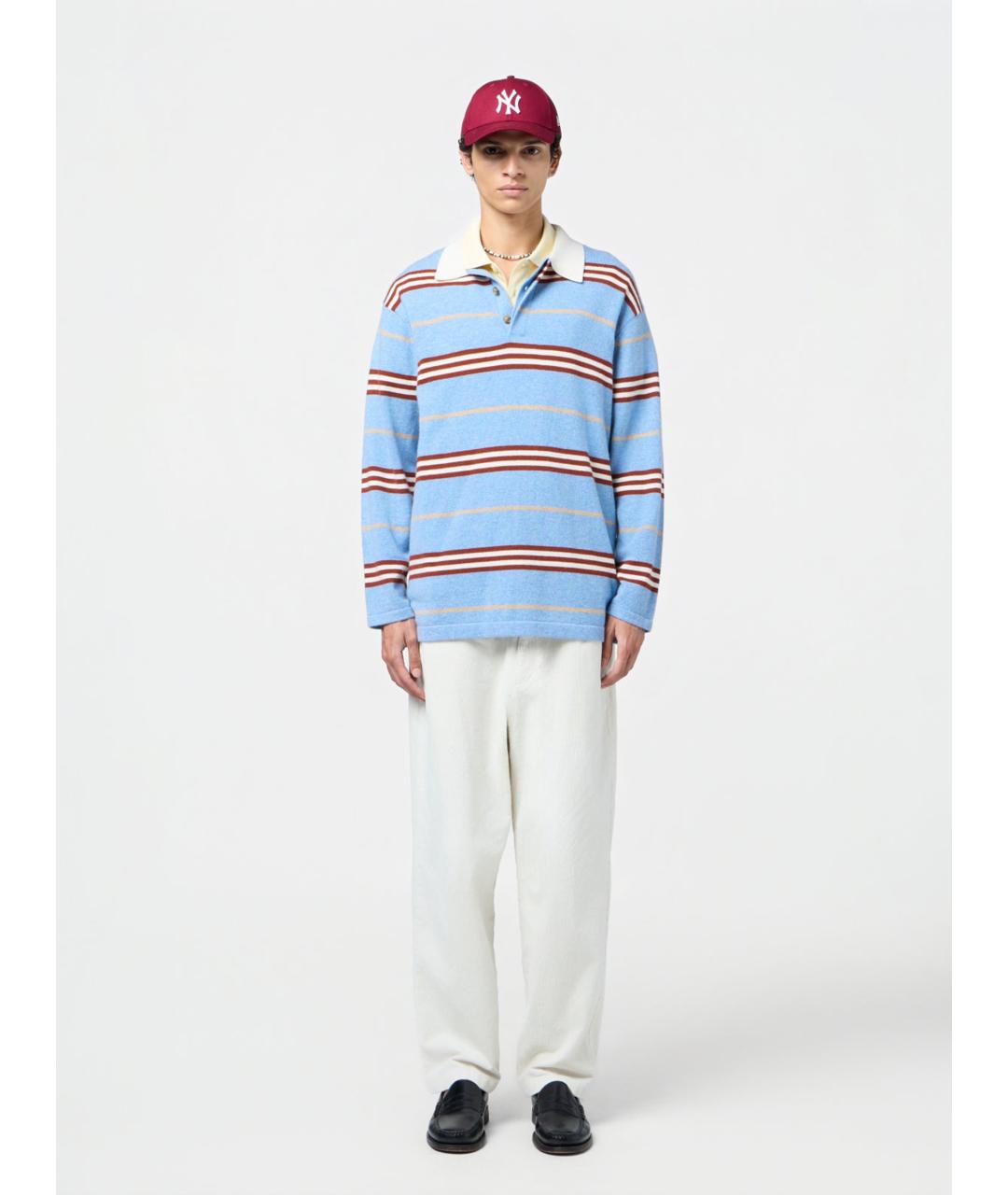 GUEST IN RESIDENCE Голубой кашемировый джемпер / свитер, фото 3