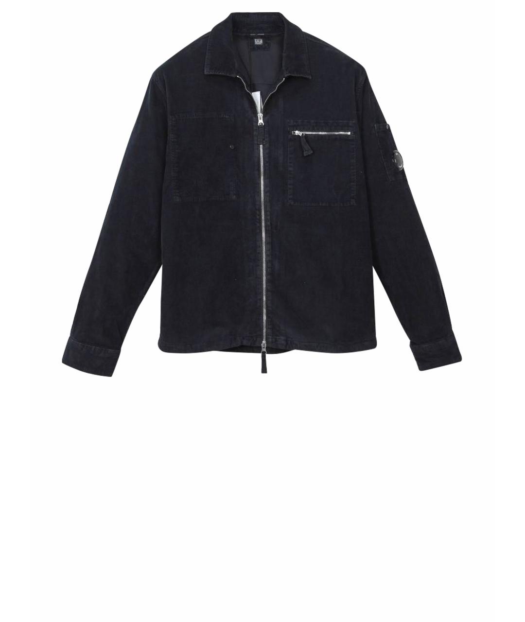 CP COMPANY Темно-синяя хлопковая куртка, фото 1