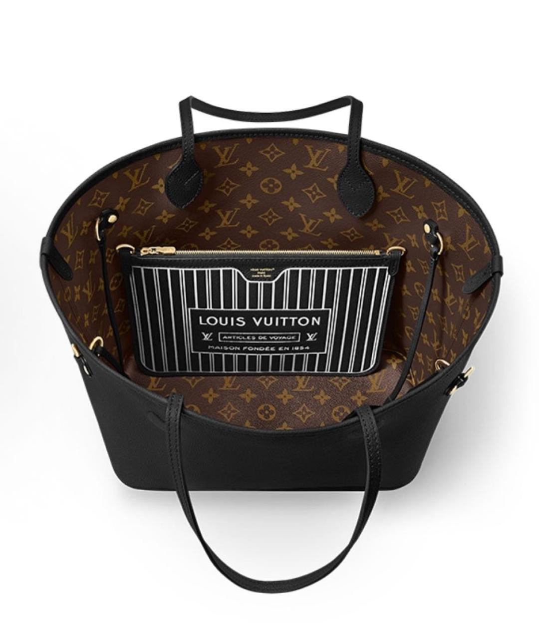 LOUIS VUITTON Черная сумка тоут, фото 5