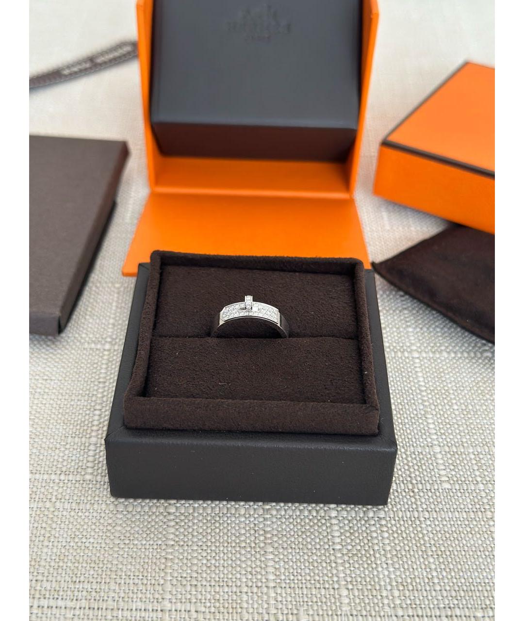 HERMES Серебряное кольцо из белого золота, фото 4