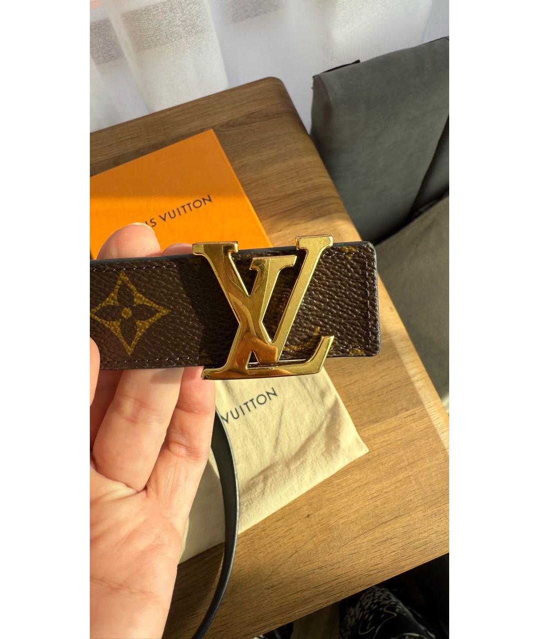 LOUIS VUITTON Черный ремень, фото 6