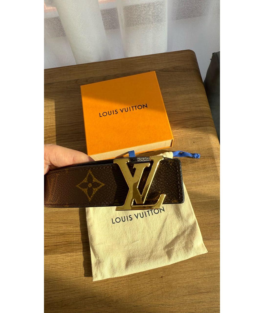 LOUIS VUITTON Черный ремень, фото 2