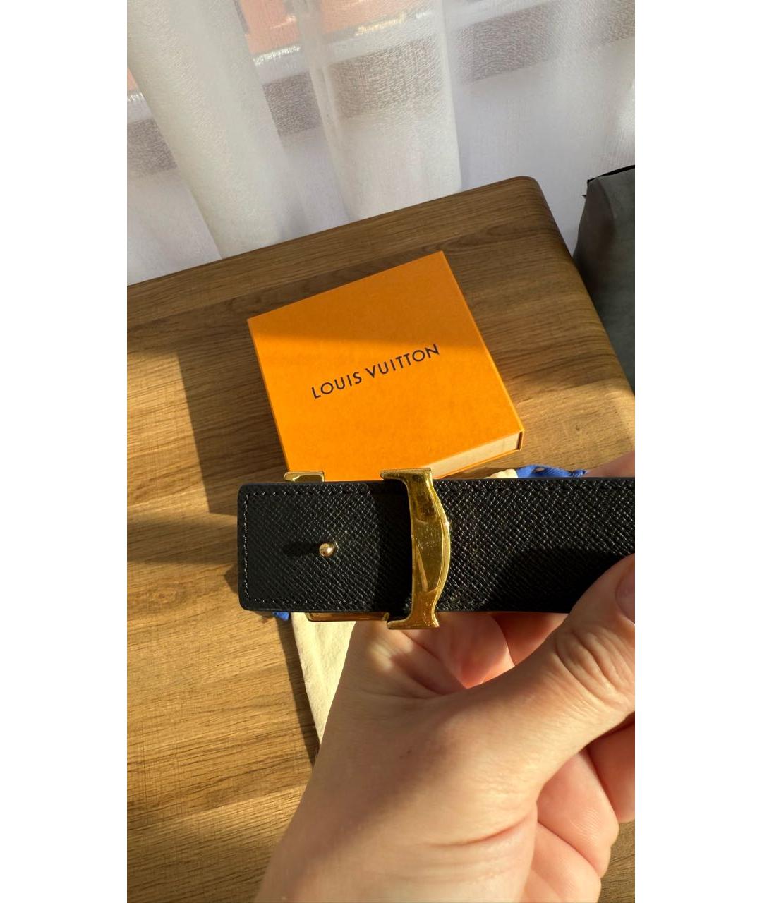 LOUIS VUITTON Черный ремень, фото 7