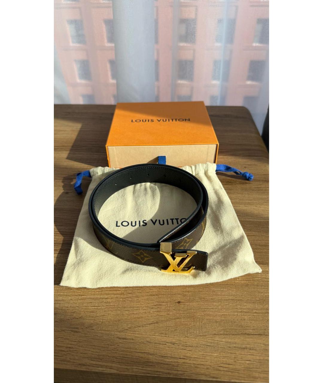 LOUIS VUITTON Черный ремень, фото 9
