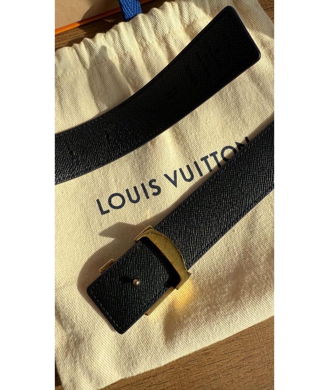 LOUIS VUITTON Черный ремень, фото 3