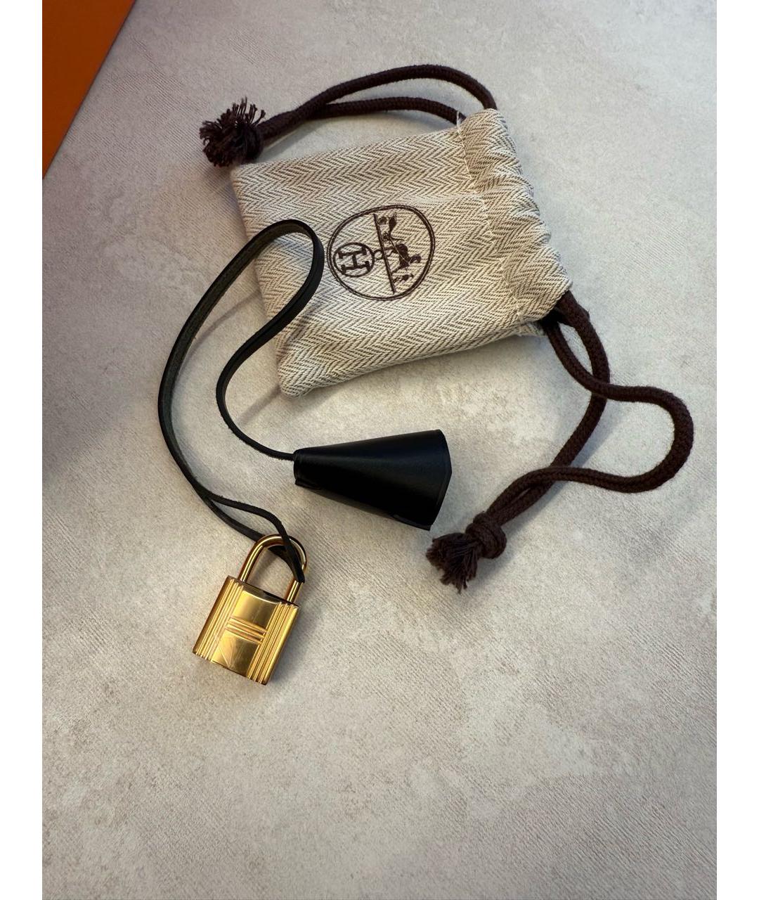 HERMES Бежевая тканевая сумка через плечо, фото 5