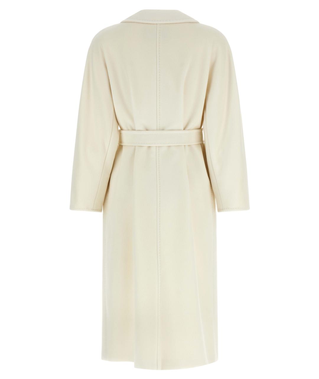 MAX MARA Белое шерстяное пальто, фото 2