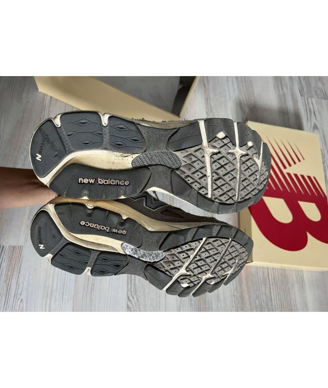 NEW BALANCE Серые замшевые кроссовки, фото 5