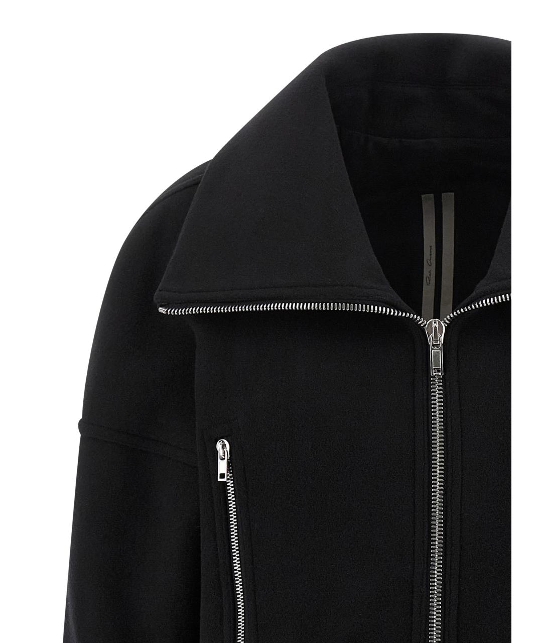 RICK OWENS Черная шерстяная куртка, фото 3