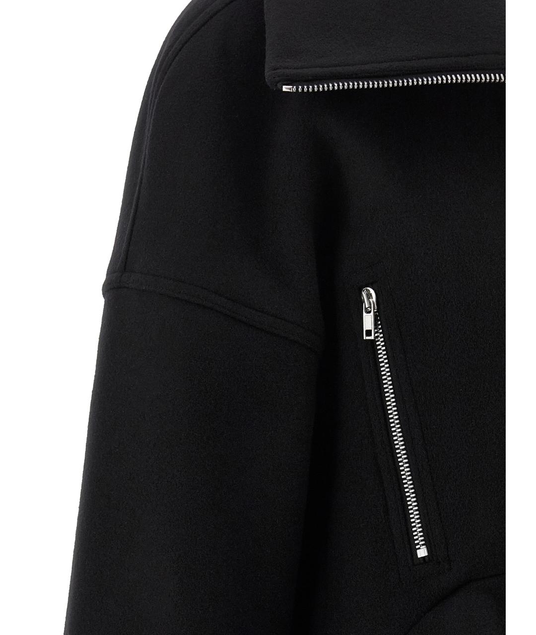 RICK OWENS Черная шерстяная куртка, фото 4