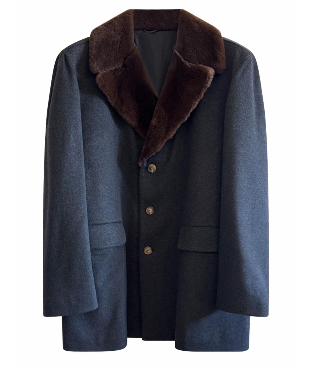 KITON Антрацитовое кашемировое пальто, фото 1